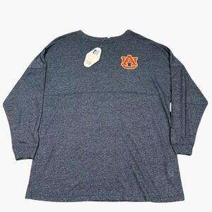 chicka-d Spirit Jersey Auburn Tigers Women Small Navy Heather Long Sleeve